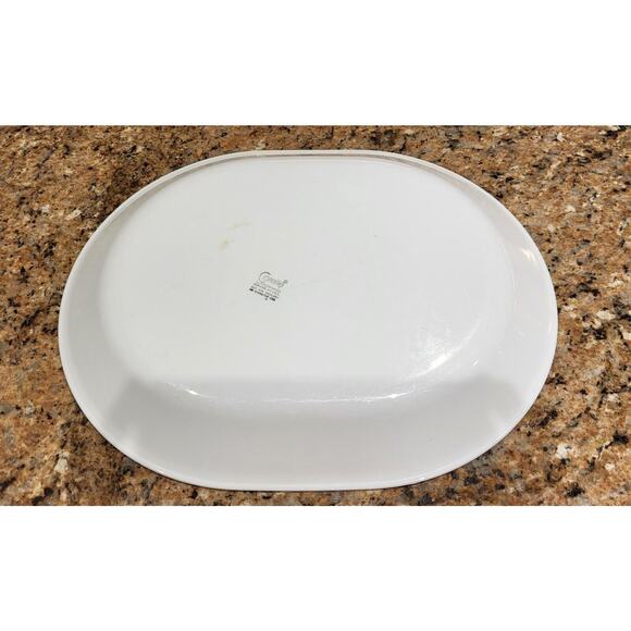 Vintage Corelle Platter Oval Serving USA Floral - Picture 4 of 7
